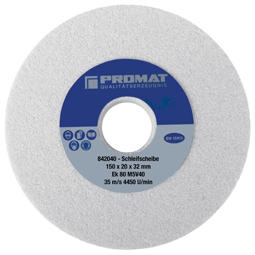 Promat/Tecwerk Slijpmachineschijf | d.175xB25x32mm fijn 80 | vorm A | aluminiumoxide - 4000842044