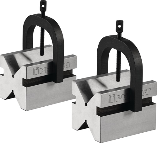 Promat Paar dubbele prisma&apos;s | voor d. 5-30 mm | staal L50xB40xH40mm | tolerantie ± 0,004 mm - 4000851480 4000851480