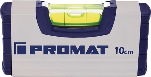 Promat Waterpas | 10 cm | aluminium zilver | ± 0,5 mm/m - 4000857183 - 4000857183