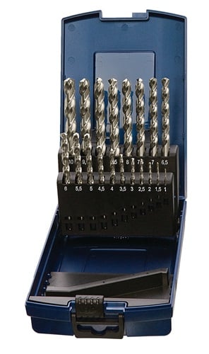 Promat Spiraalborenset | DIN 338 type RVS | nominale-d. 6-10x0,1 mm | HSS-Co | 41 delig kunststof cassette - 4000861937 4000861937
