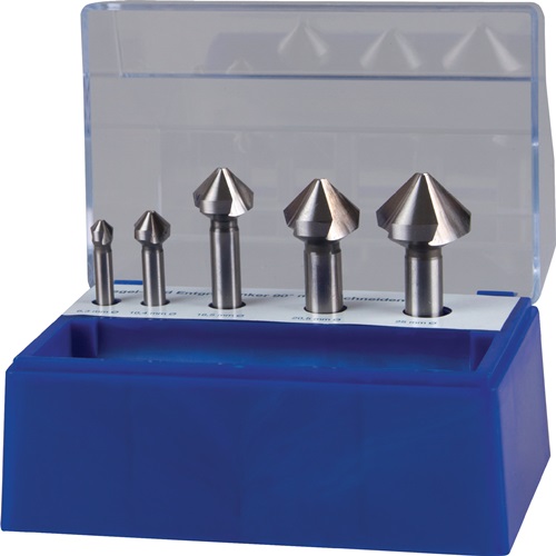 Promat Set verzinkboren | DIN 335 C 90 graden | 6,3-25 mm | HSS | 5-delig kunststofbox - 4000865208 4000865208