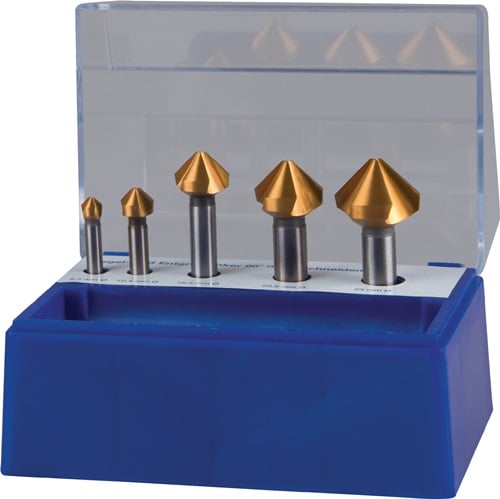 Promat Set verzinkboren | DIN 335 C 90 graden | 6,3-25 mm | HSS TiN | 5-delig kunststofbox - 4000865213 4000865213
