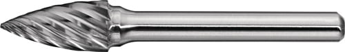 Promat Stiftfrees | SPG RVS | d. 6 mm koplengte 16 mm schacht-d. 6 mm | hardmetaal | vertanding normaal, fijn - 4000868068 4000868068