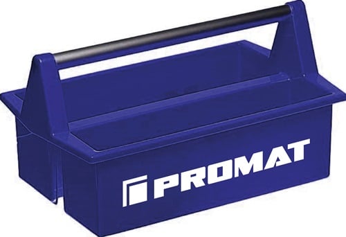 Promat Gereedschapsdraagkist | LxB420xH120 mm 2 vakken | kunststof - 4000871304 - 4000871304