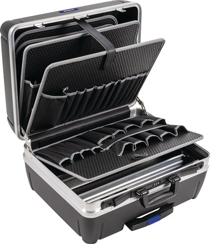 Promat Hardkunststof koffer | binnen-B485xD230xH375mm | HDPE-materiaal 42 l | aluminium-frame - 4000871666 4000871666