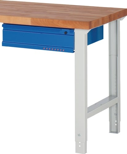Promat Lade | BK 650 | B580xD650xH150mm | gentiaanblauw, RAL 5010 | passend voor werkbank - 9000425546 9000425546