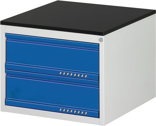 Promat Schuifladekast | BK 650 | H460xB580xD650mm | lichtgrijs/gentiaanblauw | standaard uittrekbaar - 9000425567 9000425567