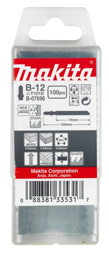Makita Accessoires Decoupeerzaagblad B12 - T101D | 100 stuks - B-07696