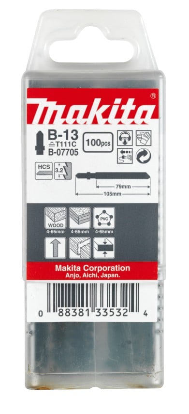 Makita Accessoires Decoupeerzaagblad B13 - T111C | 100 stuks - B-07705