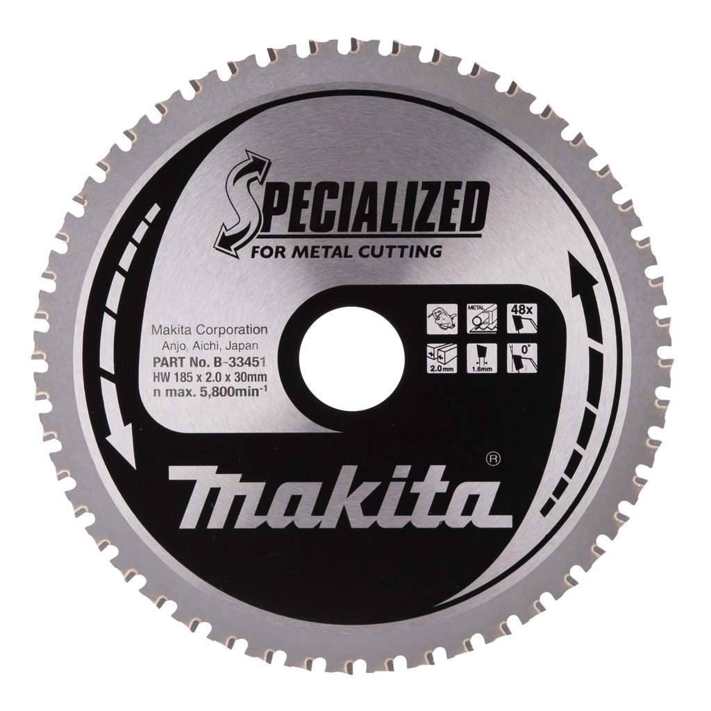 Makita Accessoires Cirkelzaagblad | Staal | 185X30X2,0 48T 0G - B-33451