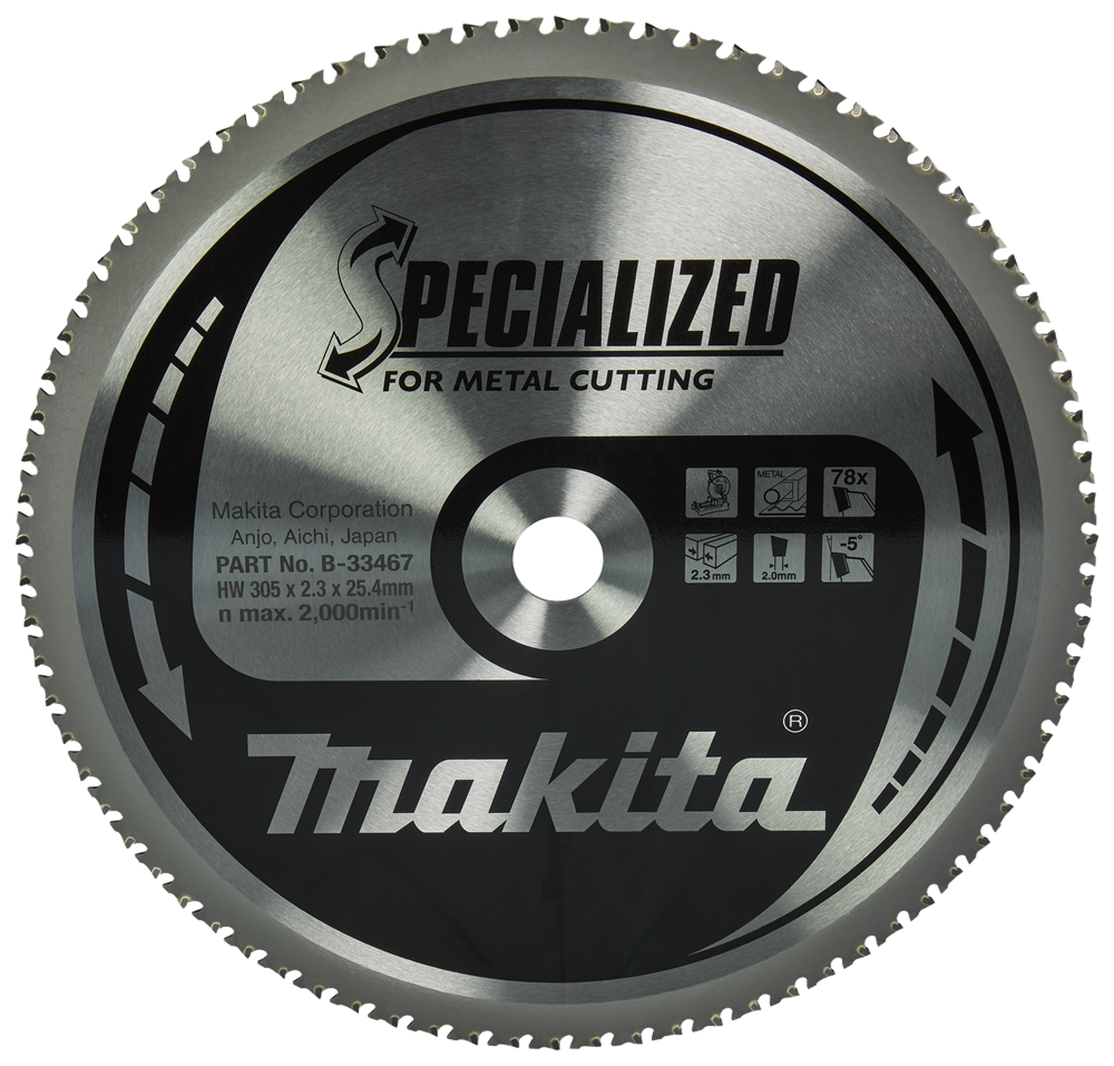 Makita Zaagblad Met. 305X25 4X2 3 78T 0G B-33467