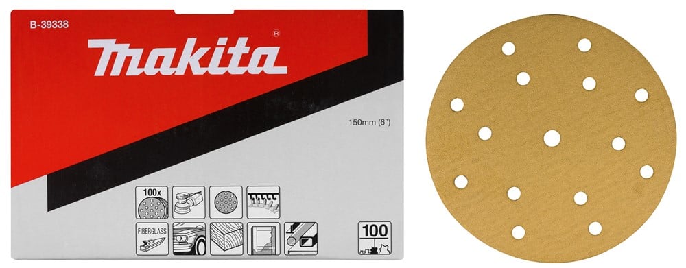 Makita Accessoires Schuurschijf yellow Diameter 150mm Korrel 500