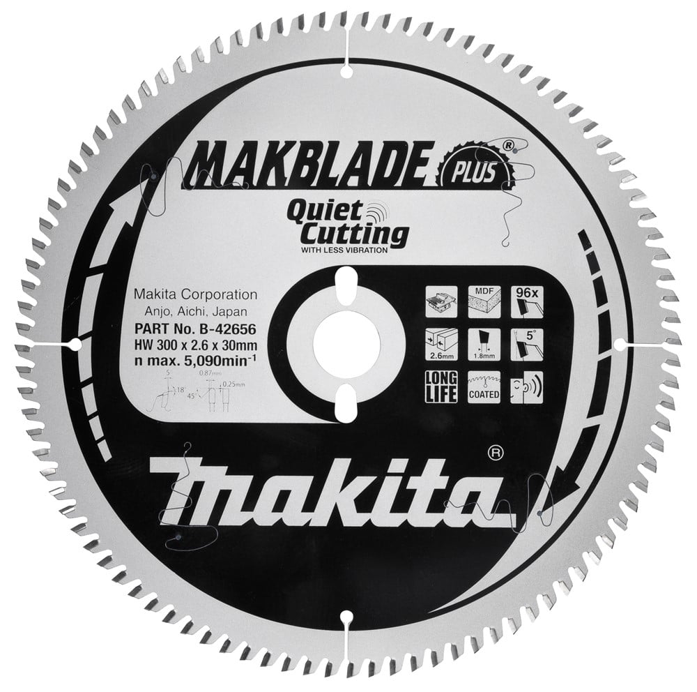 Makita Zaagb MDF 300x30x2.8 100T 15G