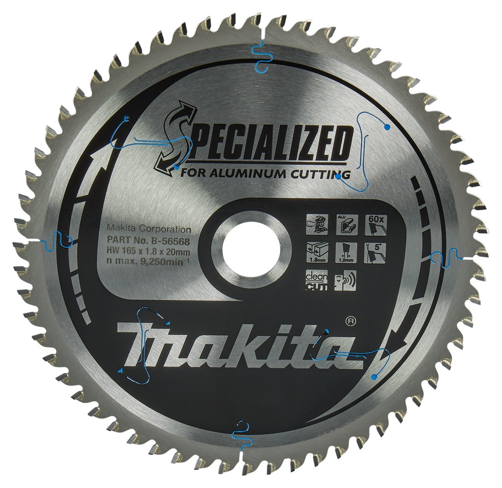 Makita Accessoires Afkortzaagblad Aluminium 165X20 60T Alu - B-56568