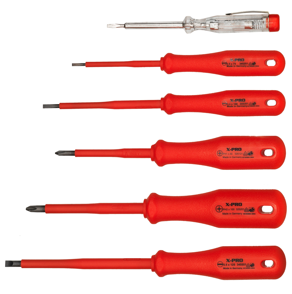 Werkzeyt Set Schroevendraaiers 1000V 6Dlg - B20702
