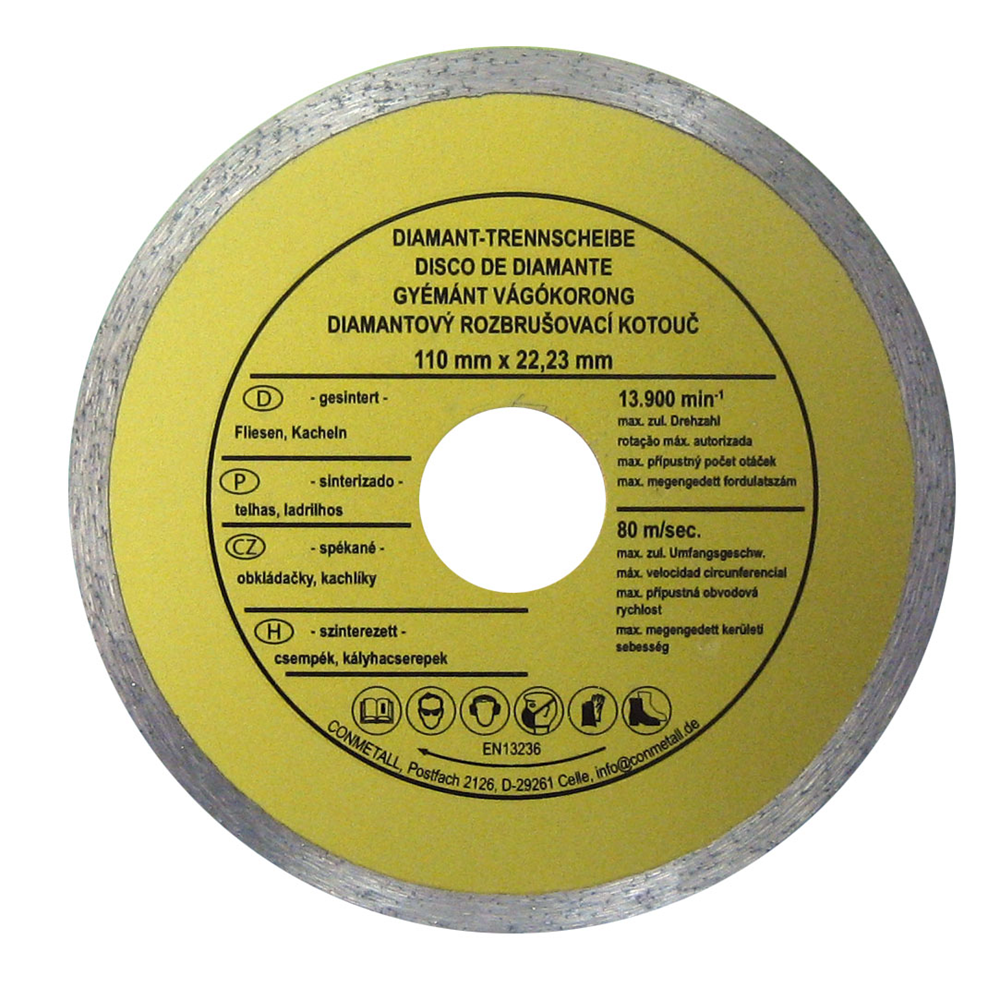 CON:P Diamantslijpschijf Tegels 110Mm - B23119