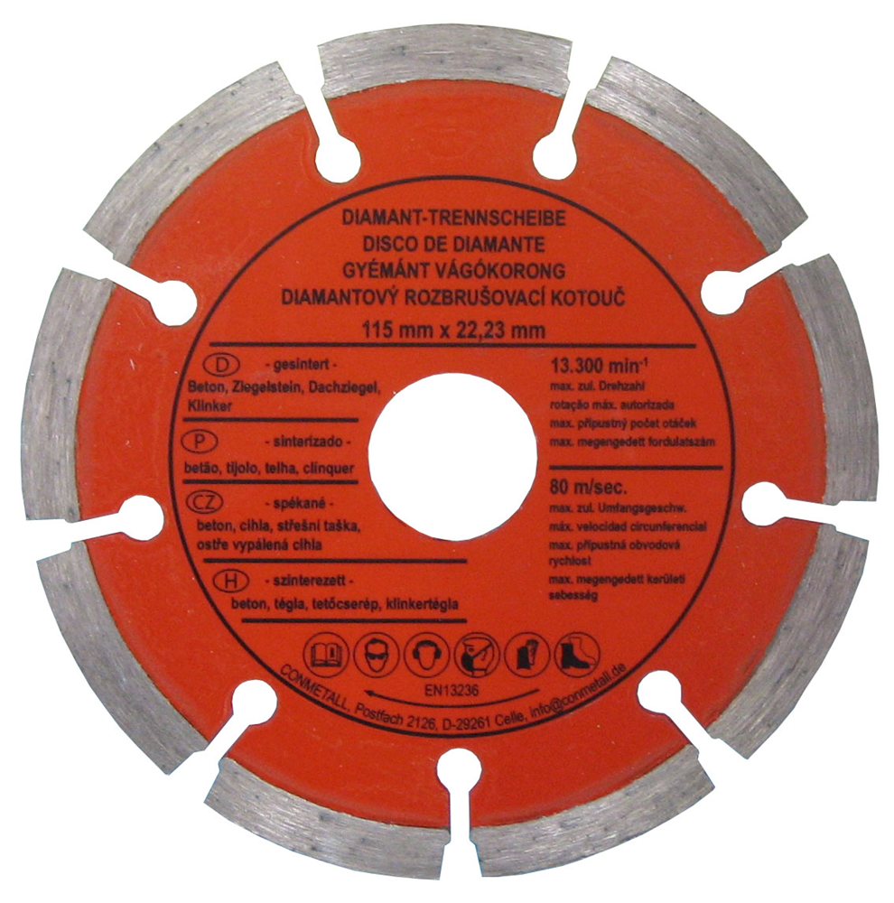 CON:P Diamantslijpschijf Beton 115Mm - B23120