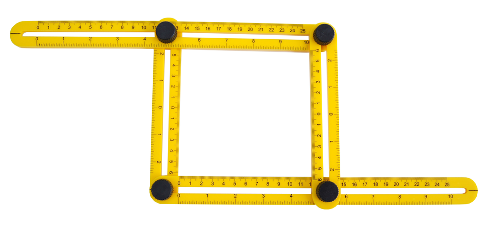 Werkzeyt Multi-Meetsjabloon 2X25Cm & 2X12Cm - B26353