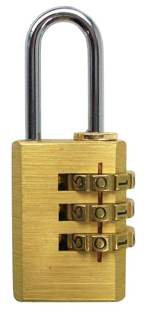 Werkzeyt Hangslot Messing 29X3Mm - B34122