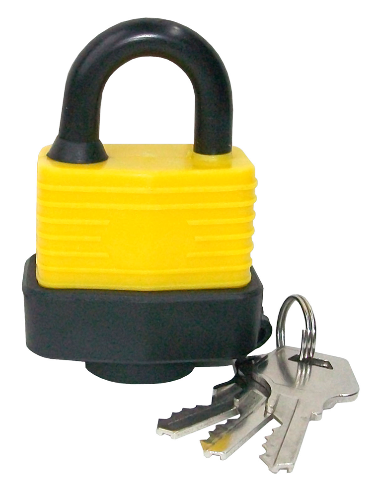 Werkzeyt Hangslot Geel 40Mm - B34218