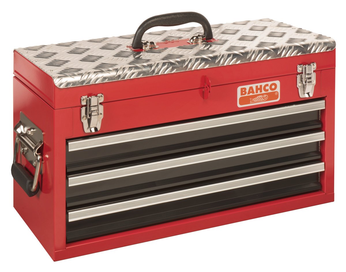 Bahco Metalen gereedschapskist met 3 lades | heavy-duty | 310 mm x 455 mm x 192 mm 1484THD3RB