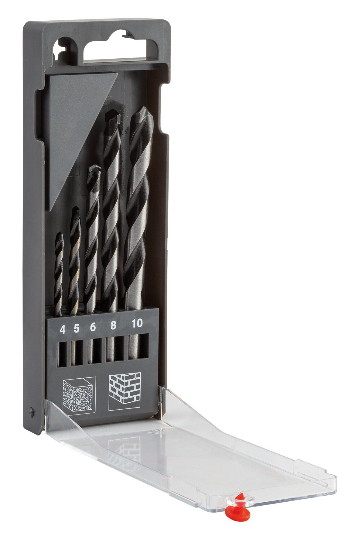 Bahco Borenset voor beton | hardmetalen punt 5-delig 4643-PB