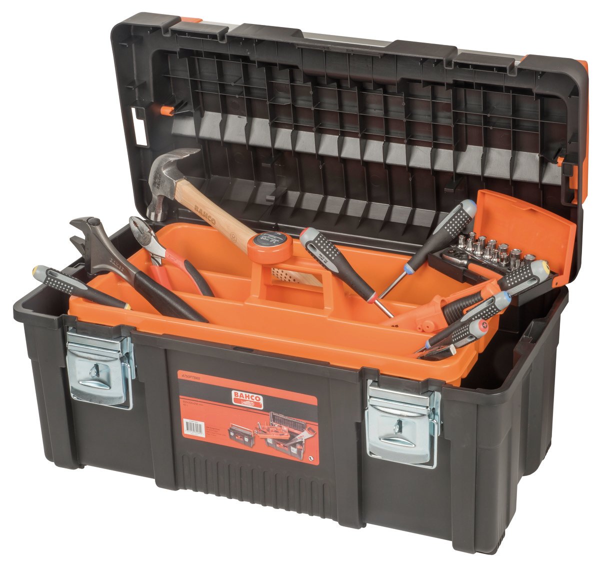 Bahco Gereedschapskoffer | kunststof | heavy-duty 650 mm | gevuld 37-delig 4750PTB65TS5