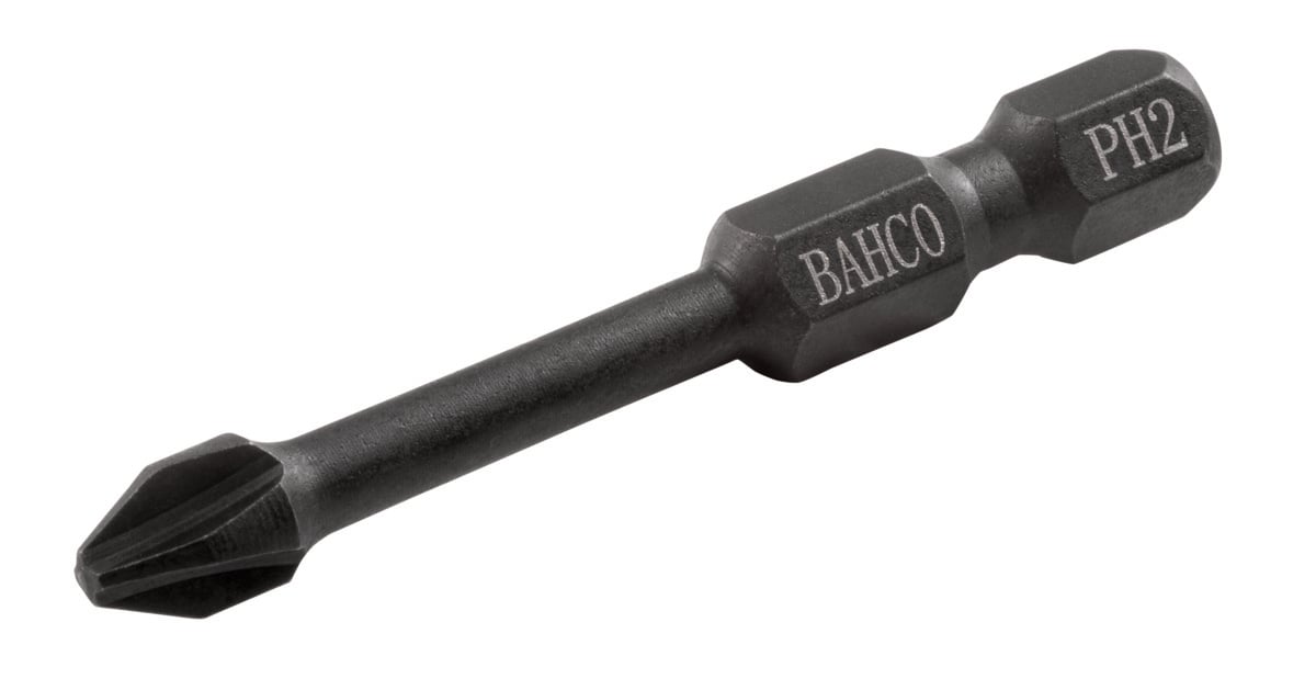 Bahco Torsiebit 1 4" | heavy-duty | voor Phillips schroeven | PH1 x 50 mm retailverpakking 66IM 50PH1-2P