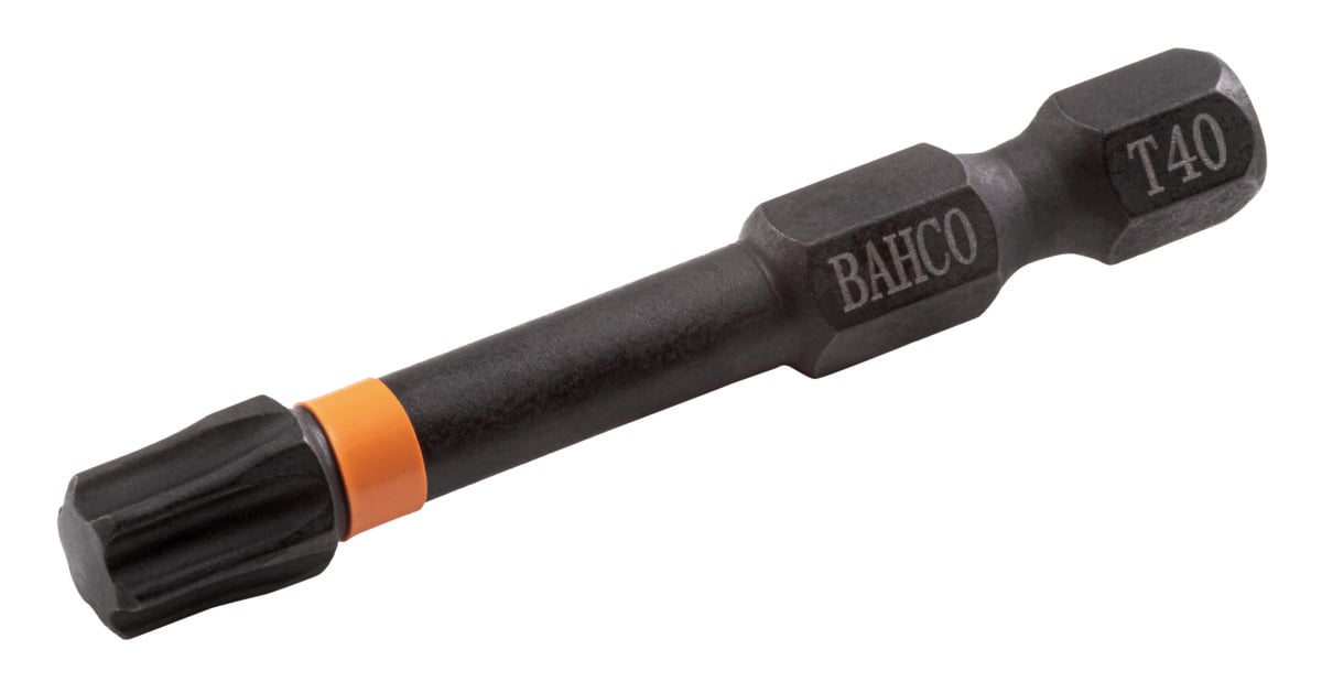 Bahco Torsiebit 1 4" | heavy-duty | voor TORX schroeven | gekleurd | T30 x 50 mm retailverpakking 66IM 50T30C-2P