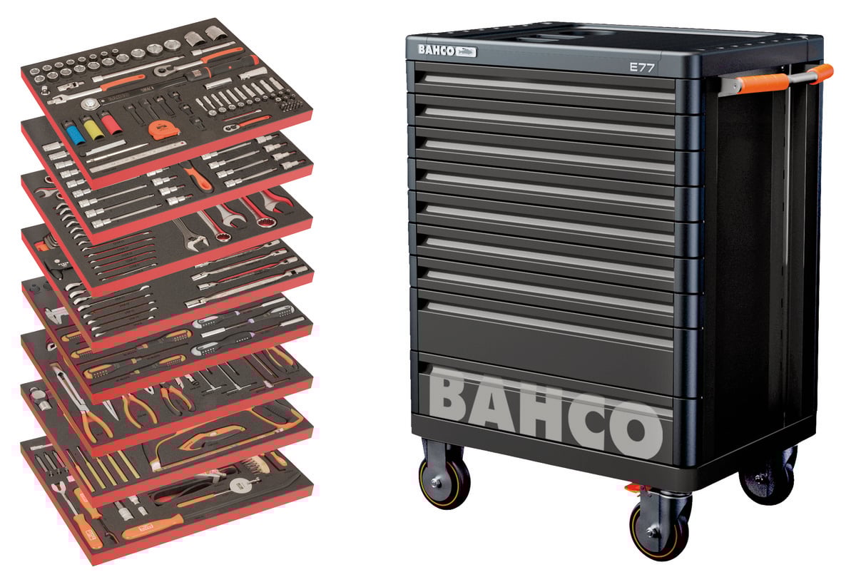 Bahco Gereedschapswagen voor automotive 357-delig AUTO