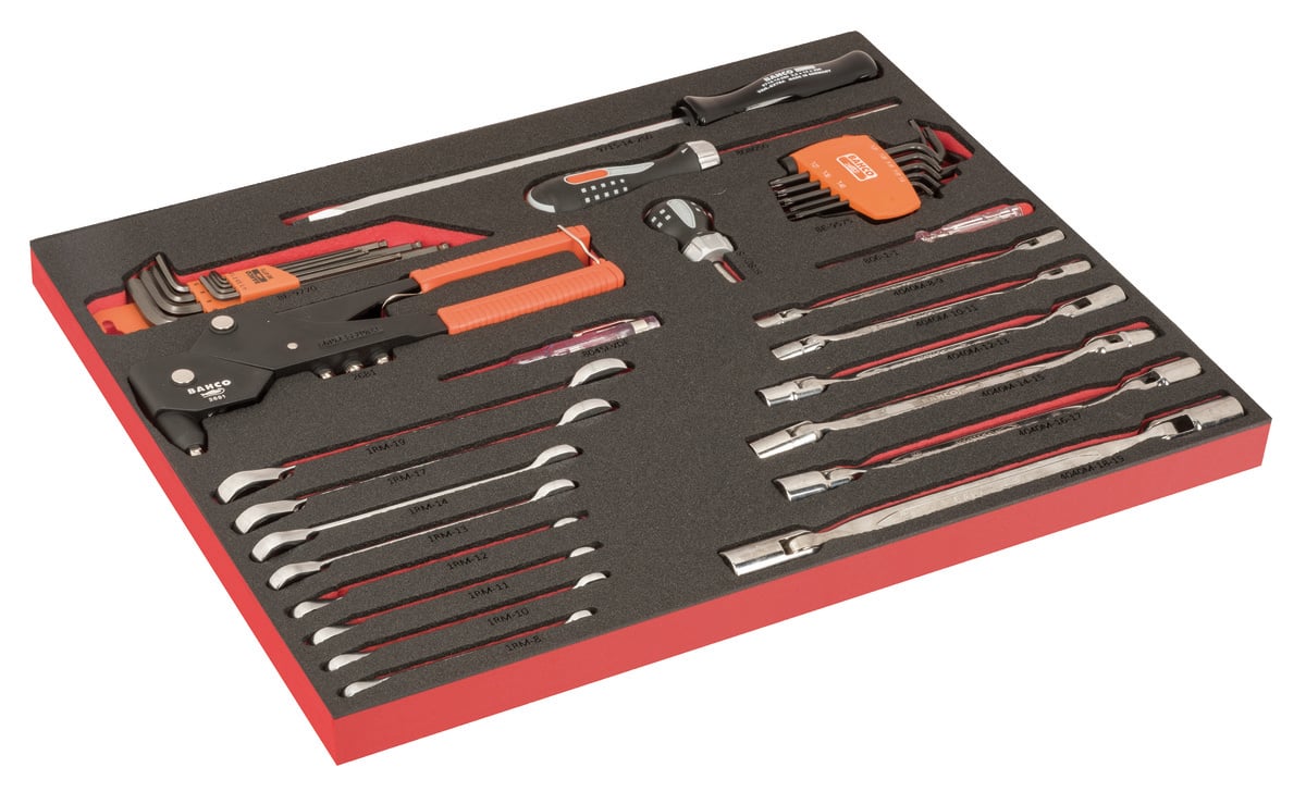 Bahco Foaminlay Fit&Go 3 3 met sleutels en inbussleutels met lasermarkering 42-delig FF1A221LM