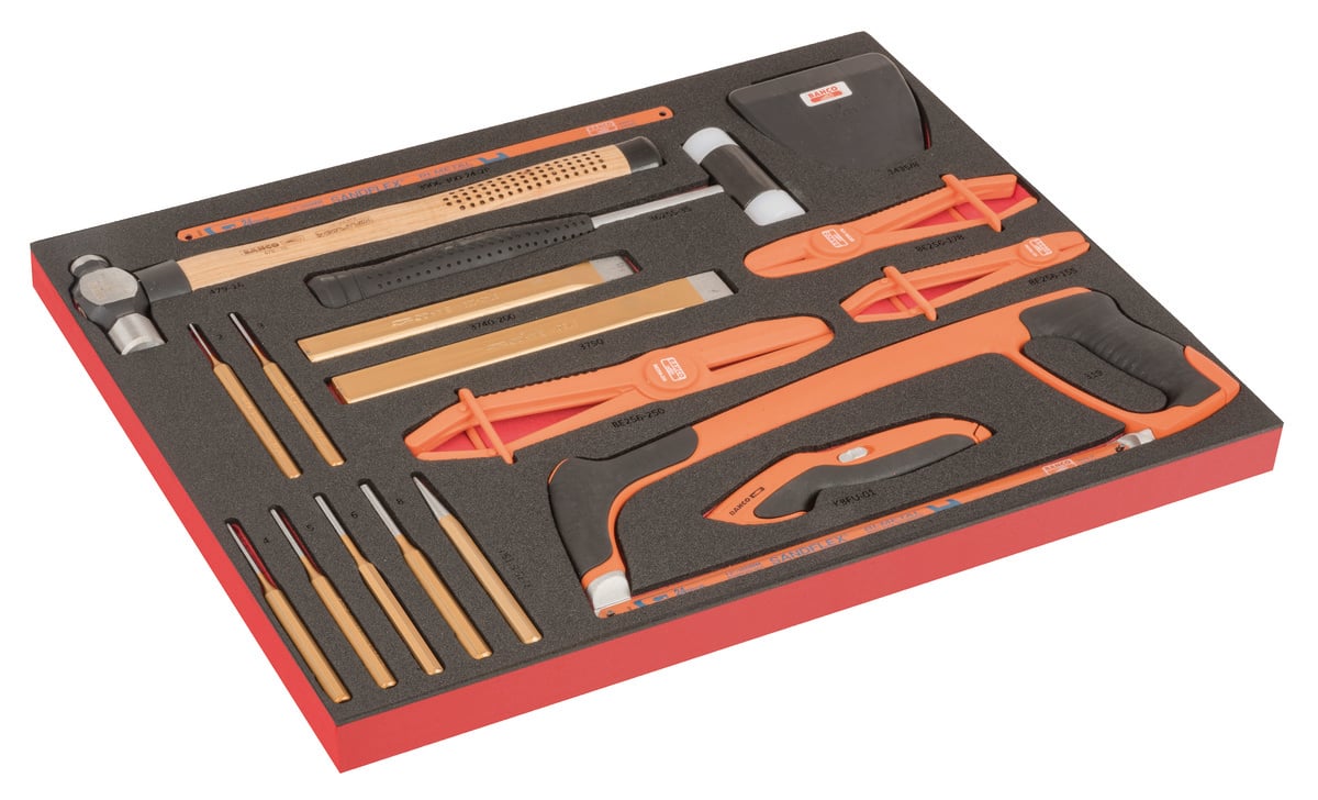 Bahco Foaminlay Fit&Go 3 3 met slag- en snijgereedschap en slangklemtangen met lasermarkering 26-delig FF1A224LM