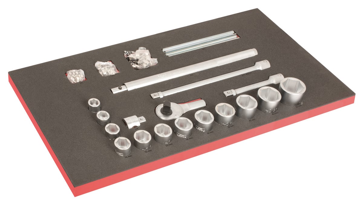 Bahco Foaminlay Fit&Go 40" met doppen en toebehoren 3 4" 104-delig FF1B11LM