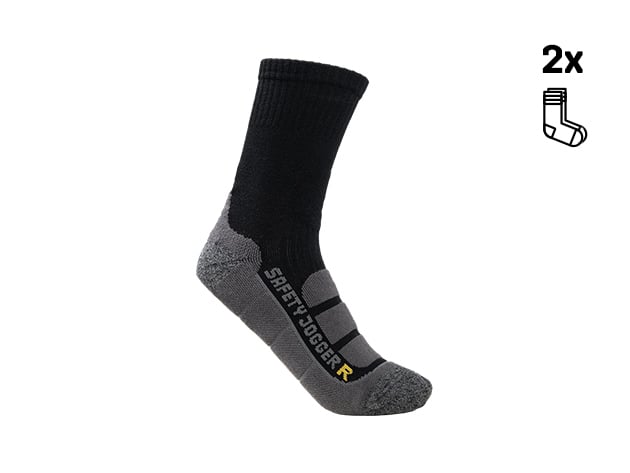 Safety Jogger Zachte en comfortabele sok met ventilatie | Zwart | Maat 47/48 - SW5000470