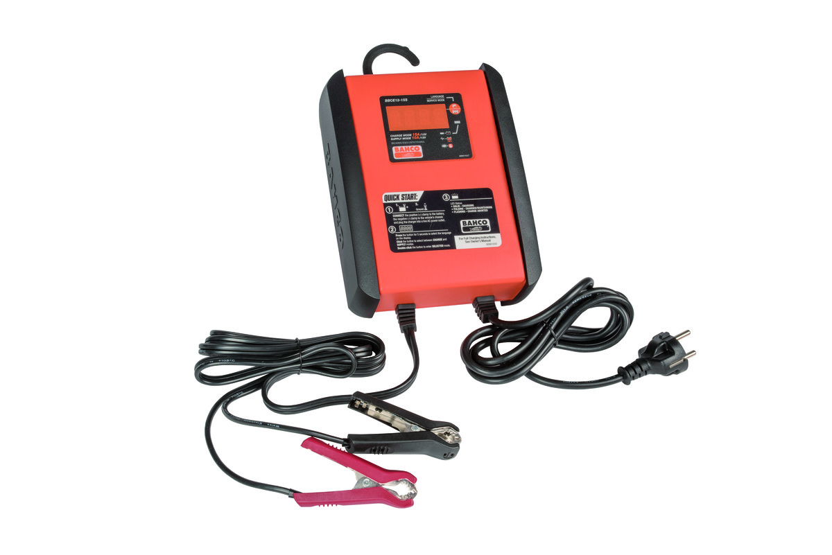 Bahco Volledig automatische (druppel)lader 15 A voor 12V-accu&apos;s met voedingsmodus - BBCE12-15S