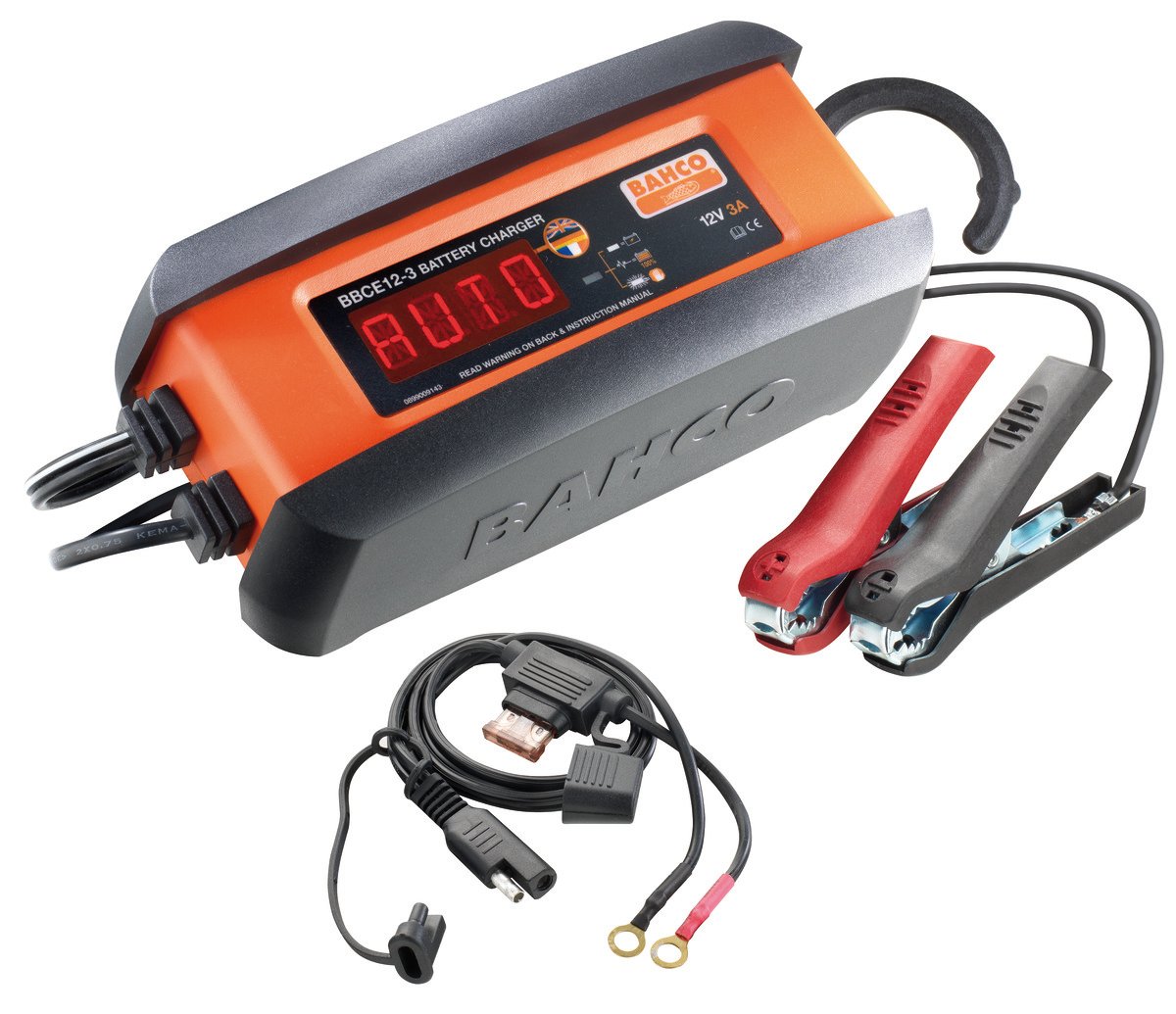 Bahco Volledig automatische (druppel)lader (3 A) voor 12V-loodzuuraccu&apos;s en LiFeP04-lithiumaccu&apos;s - BBCE12-3