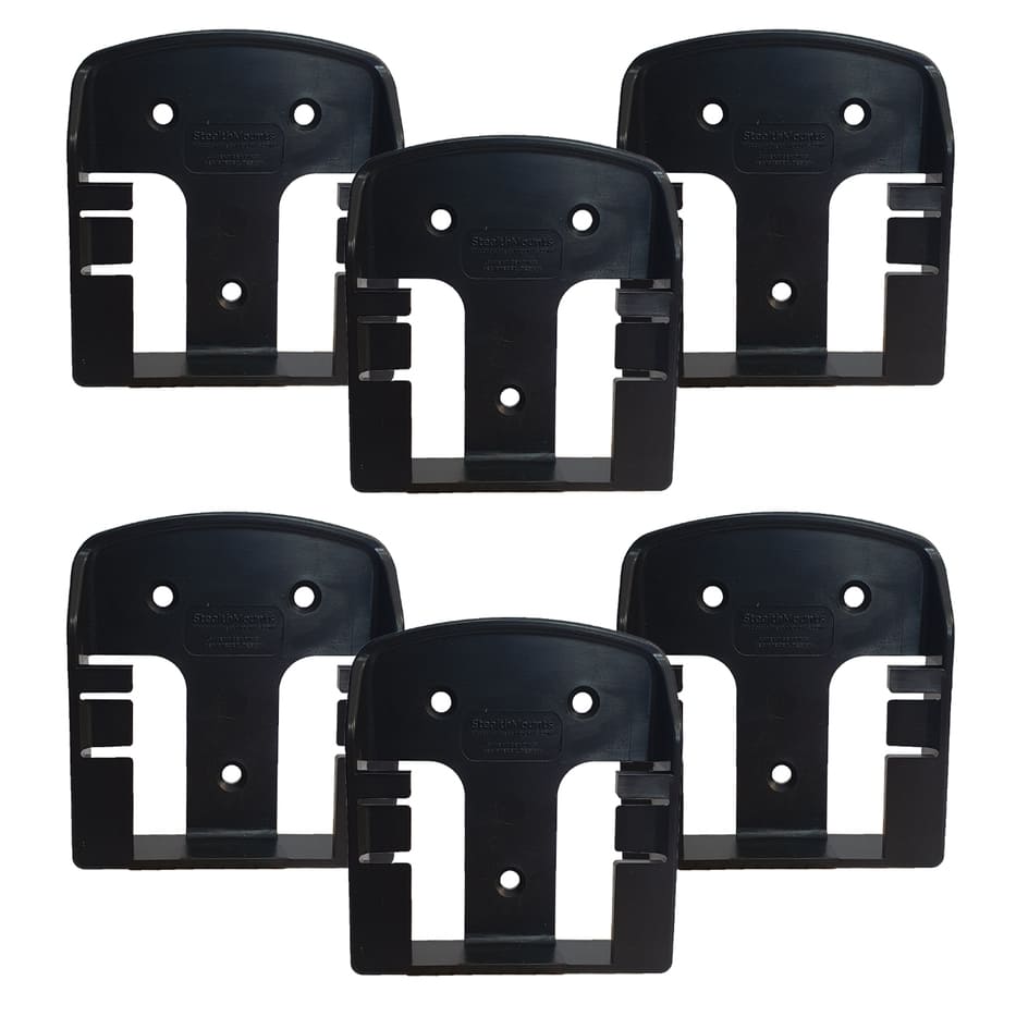 StealthMounts BM-CAS18-BLK-6 Accuhouder voor CAS accu's | Zwart | 6-pack - BM-CAS18-BLK-6
