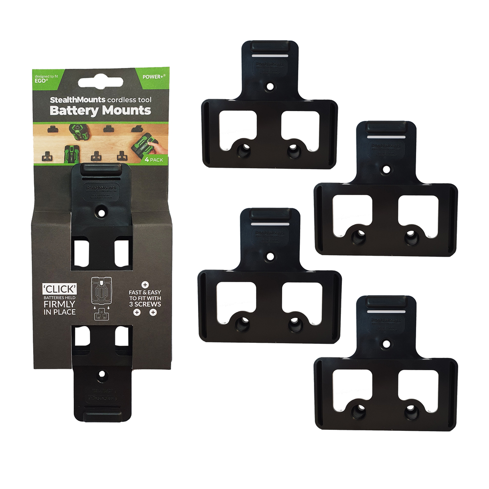 Stealthmounts voor Ego 56v | Zwart | 4 stuks - BM-EG56-BLK-4