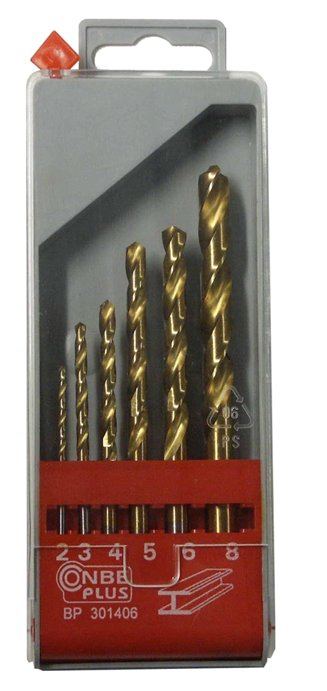 CON:P Set Metaalboren Titan 2-8Mm 6Dlg BP301406