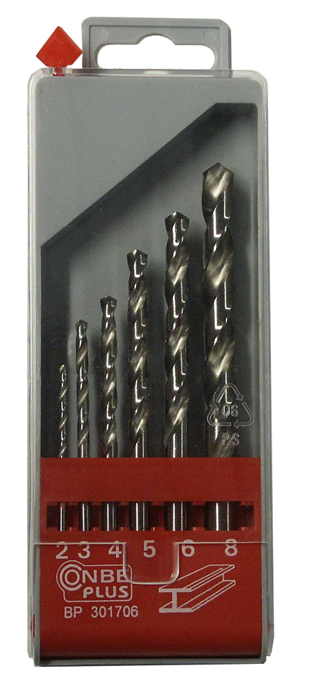 CON:P Set Metaalboren 2-8Mm 6Dlg BP301706