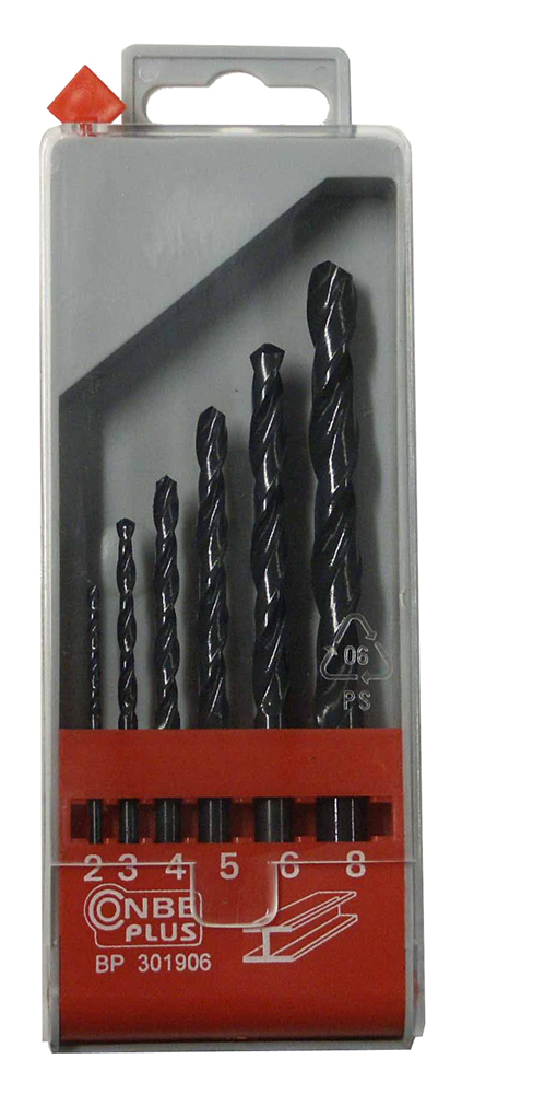 CON:P Set Metaalboren 2-8Mm 6Dlg BP301906