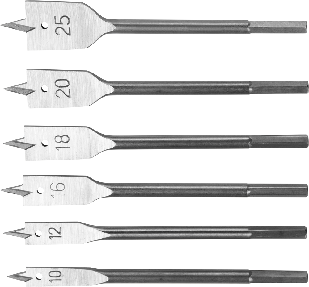 CON:P Set Houtfrezen 10-25Mm 6Dlg Rood BP302306