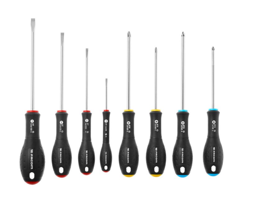 Facom start set 8 schroevendraaiers plat phillips pozidriv - BTPDJ8PB