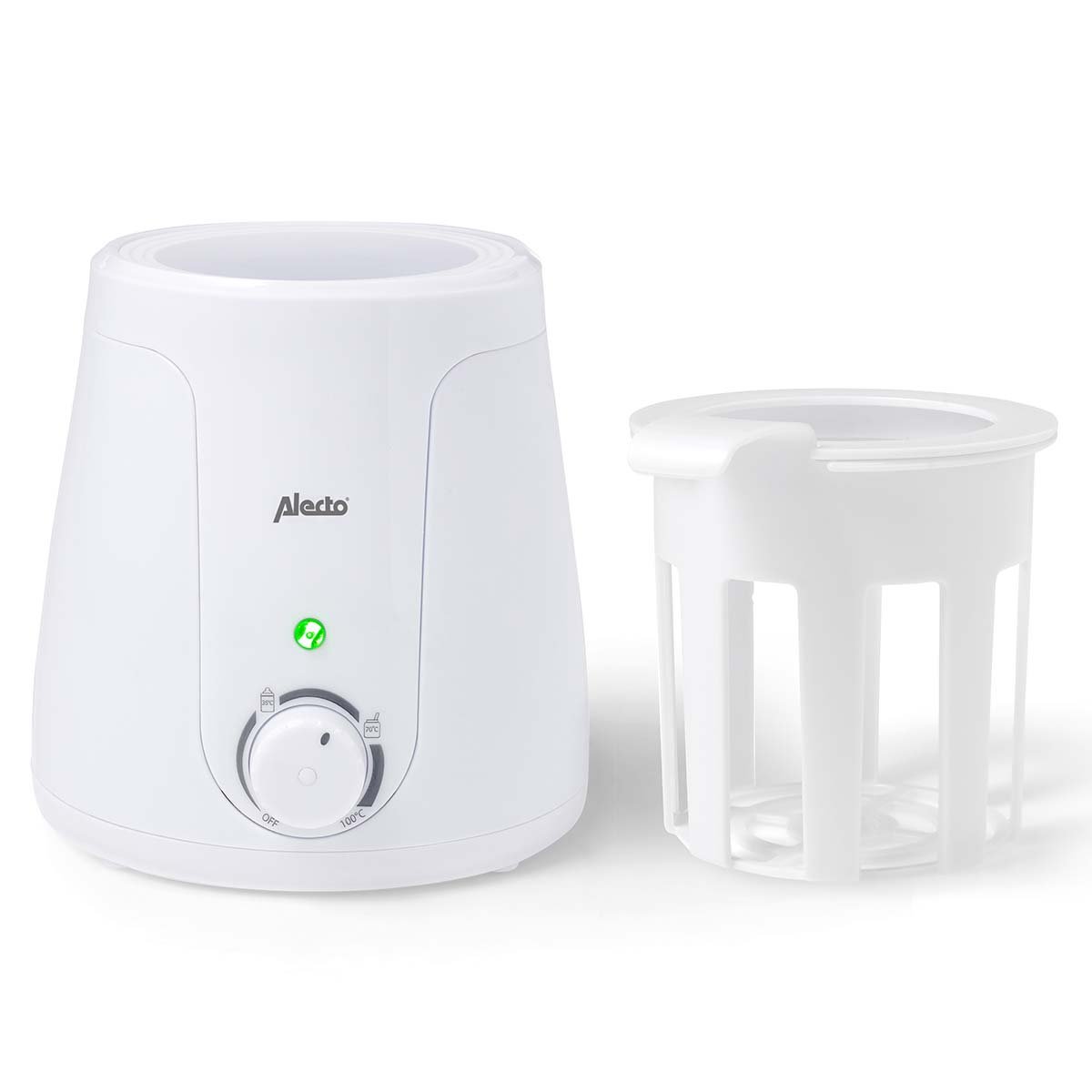 Alecto Flessenwarmer wit BW-70