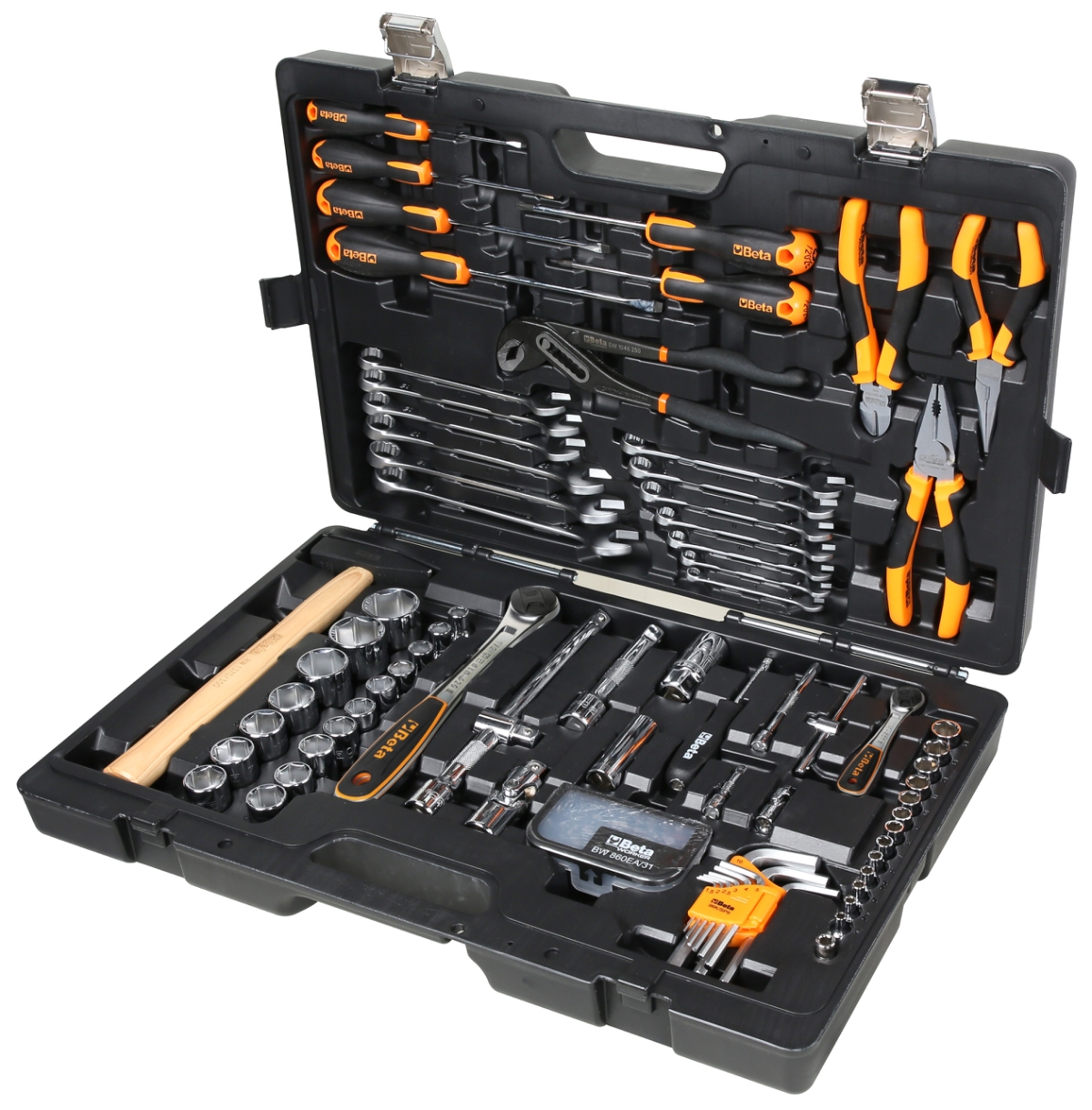 Beta BW 2047E/C108 Kunststof koffer met 108-delig assortiment gereedschappen - 020476308