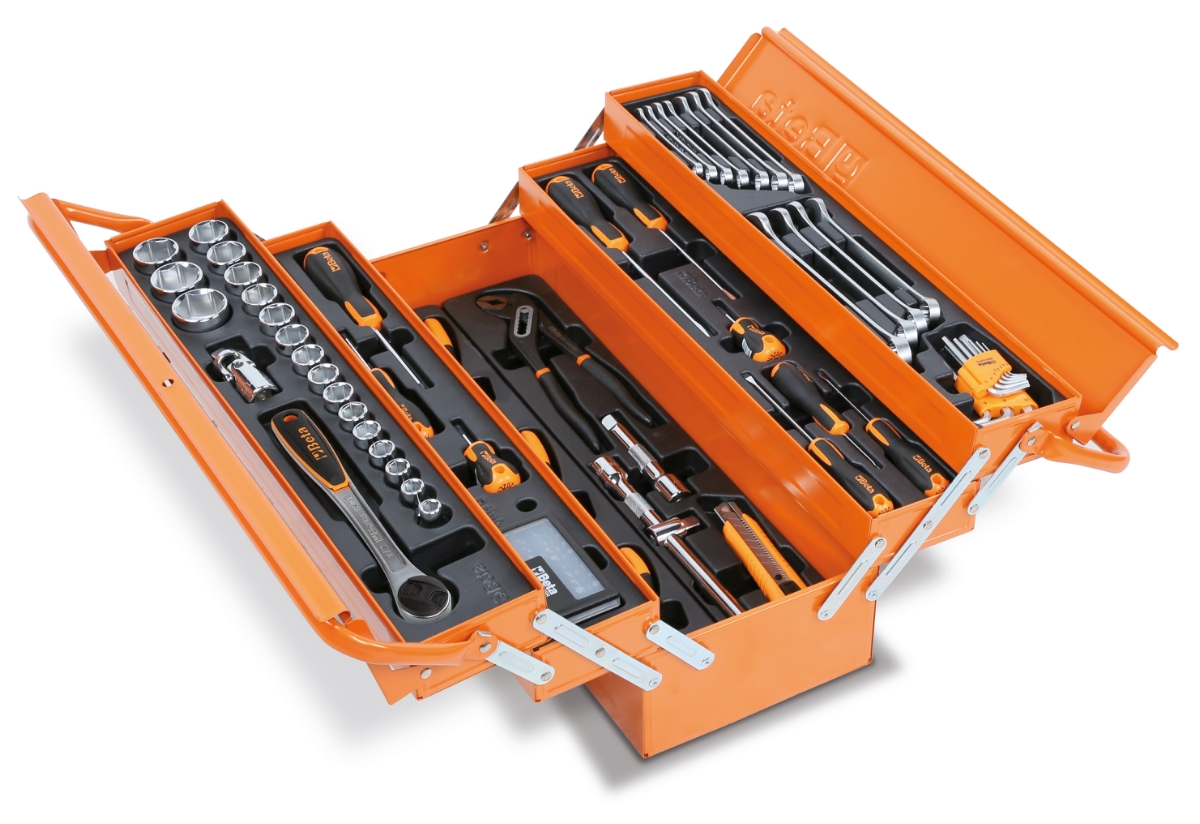 Beta BW 2120L-E/T91 Gereedschapskist met 91-delig assortiment gereedschappen - 021206921