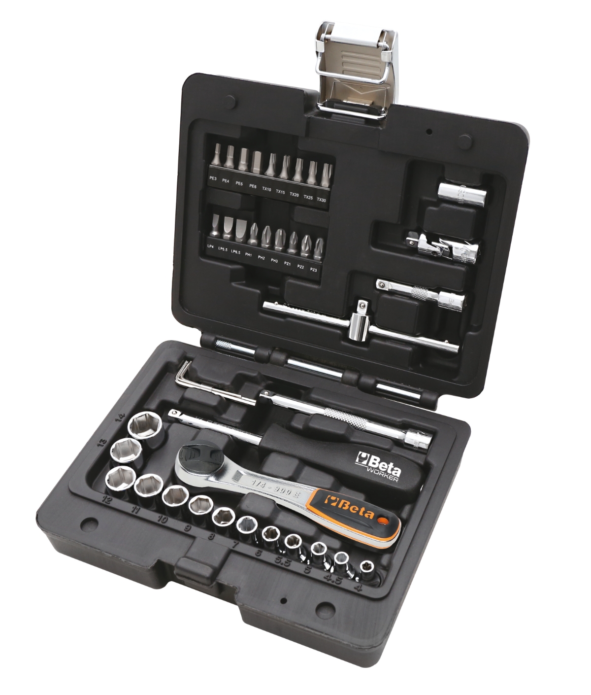 Beta BW 903E/C42 Dopsleutelset 1/4" | 42 Delig - 009036142