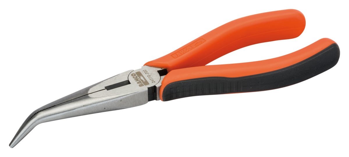 Bahco Punttang lang | 45° afgebogen punt | tweecomponentengrepen | gelakte afwerking | 160 mm 2477G-160