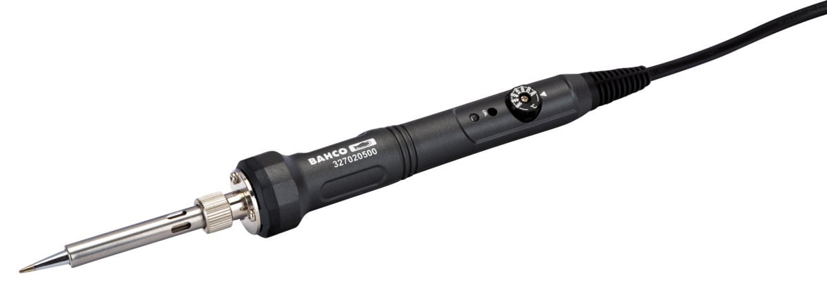 Bahco Soldeerbout | met temperatuurregeling | Europese stekker en soldeerstandaard | 50 W | 200 °C-500 °C 327020500