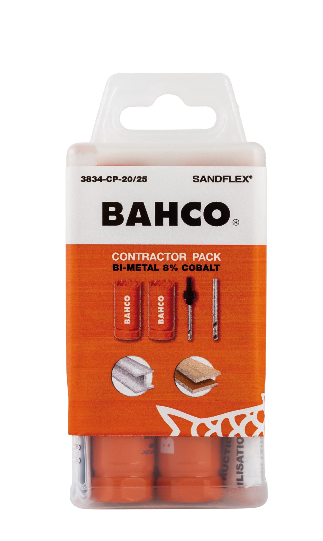 Bahco Sandflex Bi-metalen gatzagenset | voor metaal en houtsoorten | 20 mm 4 mm 11-delig 3834-CP-20 25